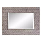 Espejo de Pared de Marco de Hierro "Sunburst" de 42"x42": Decoración Moderna, Sin Ensamblaje, Montaje en Pared