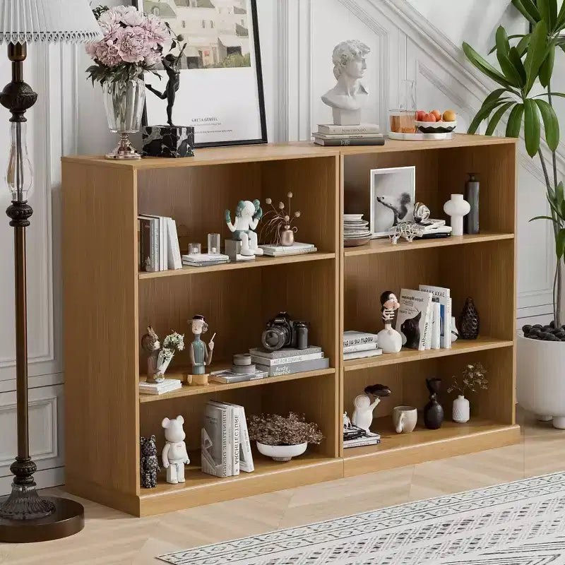 41x31x16 Gabinete de acento de madera con estante ajustable Gabinete de almacenamiento sin puerta Natural