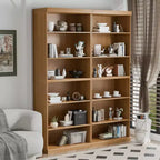 41x31x16 Gabinete de acento de madera con estante ajustable Gabinete de almacenamiento sin puerta Natural