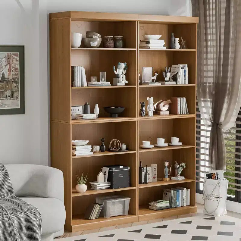 41x31x16 Gabinete de acento de madera con estante ajustable Gabinete de almacenamiento sin puerta Natural