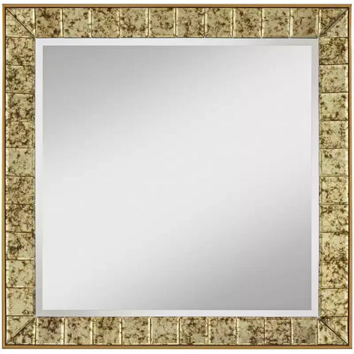 Noble Park Lanham 31 1/2 x 31 1/2 Square Antique Gold Wall Mirror