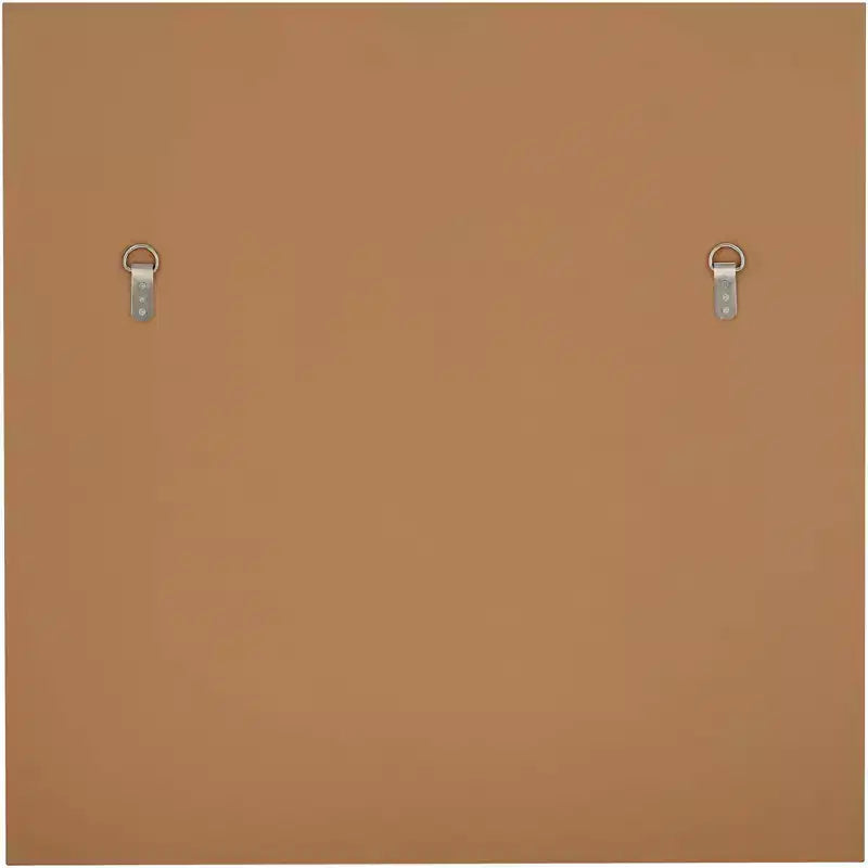 Espejo de pared cuadrado antiguo dorado de 31 1/2 x 31 1/2