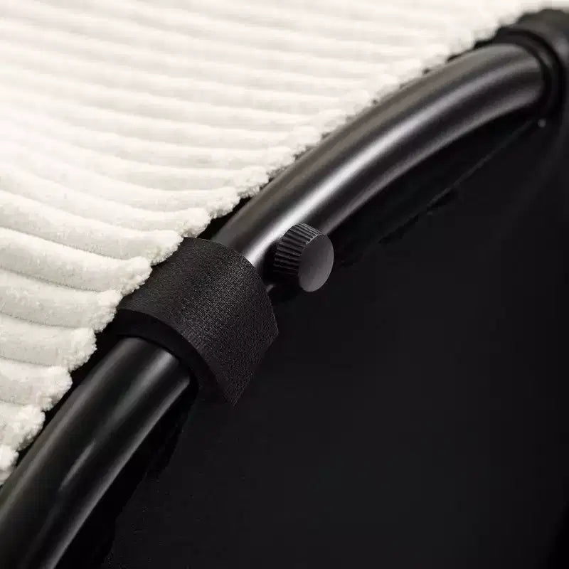 Otomana de Almacenamiento con Tapa, Otomana Puf Redonda de 61 cm con Almacenamiento, Taburete Reposapiés Tapizado de Pana para Sala de Estar, Dormitorio