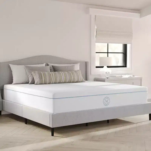 Martha Stewart SleepComplete 12 Medium Firm Hybrid Pocket Spring and Foam Dual-Action Cooling Mattress with Breathable CoolWeave Jacquard Knitted Top