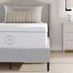 Colchón de muelles ensacados y espuma híbrido de firmeza media de 12" con refrigeración de doble acción y tapa de tejido Jacquard transpirable