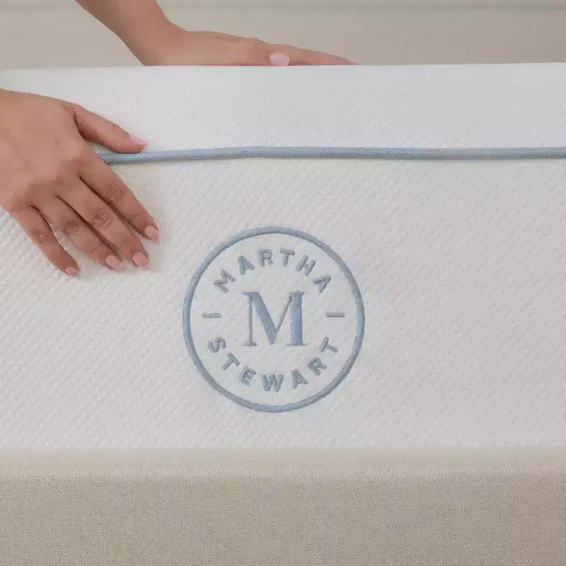Colchón de muelles ensacados y espuma híbrido de firmeza media de 12" con refrigeración de doble acción y tapa de tejido Jacquard transpirable