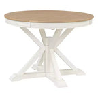 Mesa de Comedor de Estilo Retro con Mesa Extensible y 4 Sillas Tapizadas