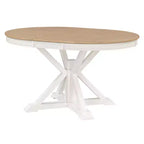 Mesa de Comedor de Estilo Retro con Mesa Extensible y 4 Sillas Tapizadas