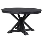 Mesa de Comedor de Estilo Retro con Mesa Extensible y 4 Sillas Tapizadas