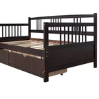 Cama nido doble/matrimonial, marco de cama de plataforma de madera con cama nido doble/dos cajones