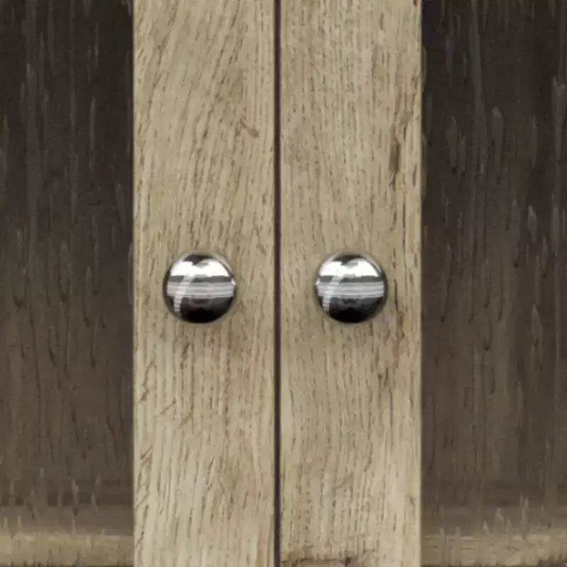 Mueble de Pared de Dos Puertas Desmontable con Estantes Ajustables, Nogal