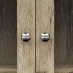 Mueble de Pared de Dos Puertas Desmontable con Estantes Ajustables, Nogal
