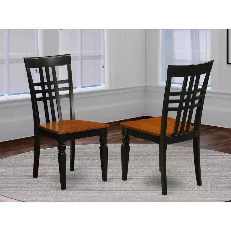 Silla de comedor con asiento de madera - Lino