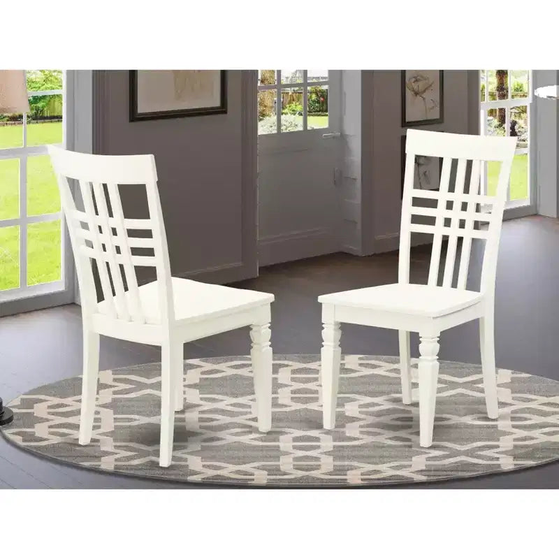 Silla de comedor con asiento de madera - Lino