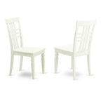 Silla de comedor con asiento de madera - Lino