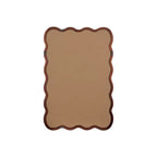 Espejo de pared decorativo rectangular de 20 x 30 con marco de madera maciza, espejo decorativo para baño o entrada