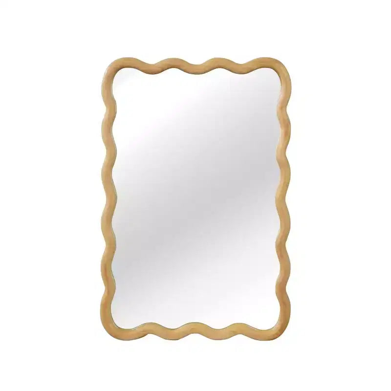 Espejo de pared decorativo rectangular de 20 x 30 con marco de madera maciza, espejo decorativo para baño o entrada
