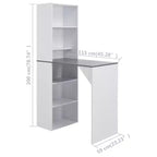 Mesa de bar, cocina, pub, bistró para comedor con gabinete