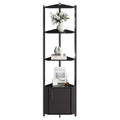 5-Tier Tall Corner Shelf - 58 Corner Display Cabinet with Solid Wood Shelves - Heavy Duty Standing Shelf Organizer for Living Room, Bedroom,Kitchen