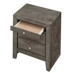 Mesa de Noche Rectangular de Madera de Cerezo para Sala y Dormitorio