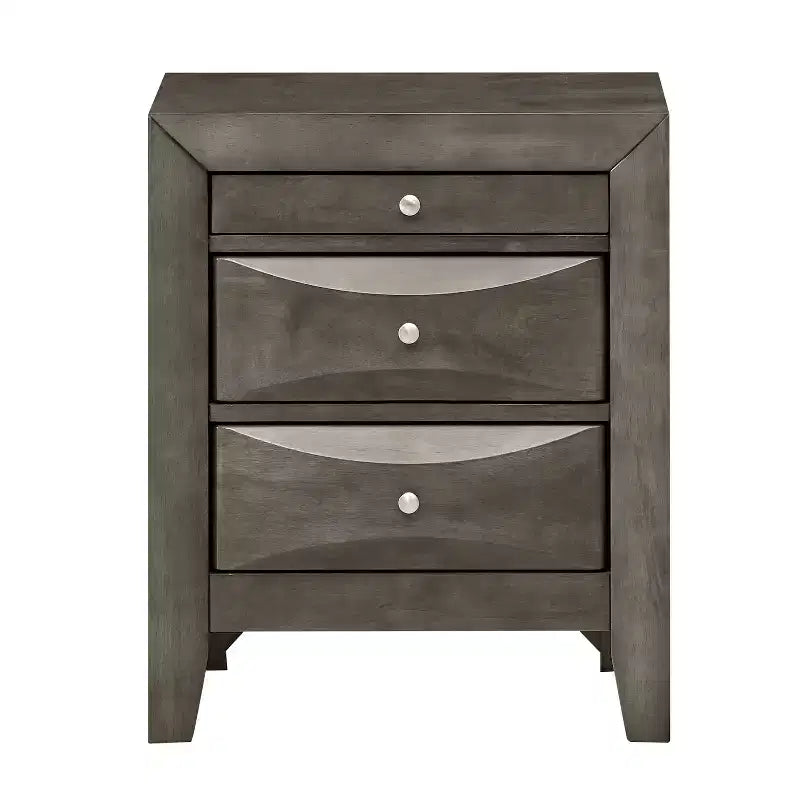 Mesa de Noche Rectangular de Madera de Cerezo para Sala y Dormitorio