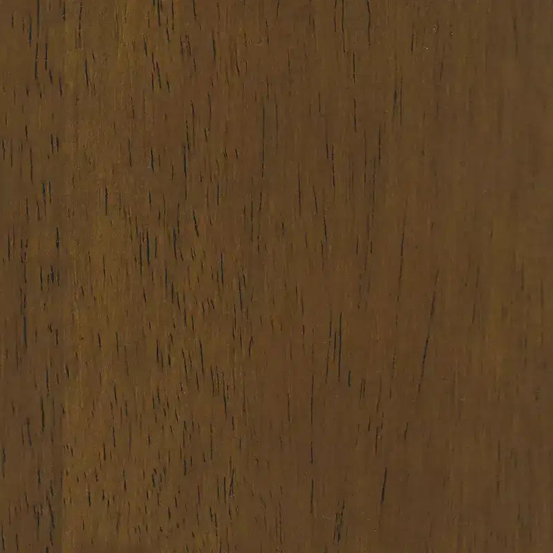 Banco tapizado de bucle con base de madera color crema: acabado de nogal de tono medio, forma rectangular, tapicería de poliéster