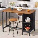 Isla de cocina de 43", Isla de comedor con 5 estantes abiertos