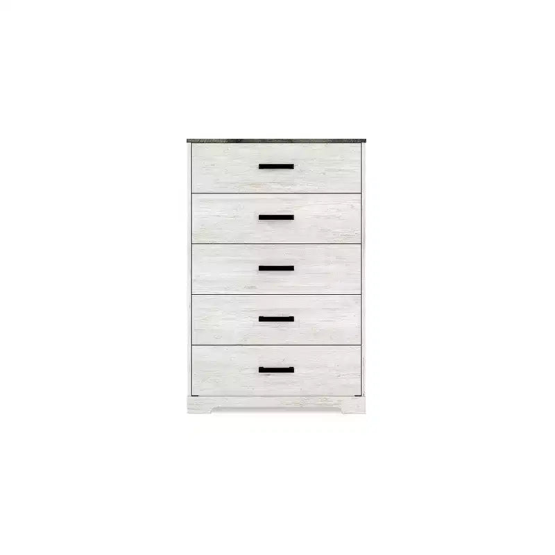 Cómoda informal, blanco lavado/gris carbón