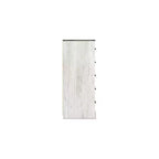 Cómoda informal, blanco lavado/gris carbón