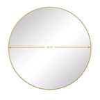 Espejo de pared, espejo circular de 39 pulgadas/42 pulgadas, decoración del hogar, espejo con marco de metal estilo granja, espejos de tocador redondos