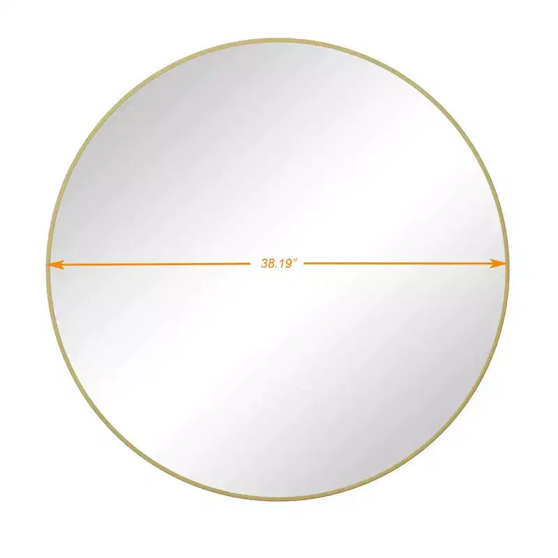 Espejo de pared, espejo circular de 39 pulgadas/42 pulgadas, decoración del hogar, espejo con marco de metal estilo granja, espejos de tocador redondos