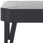 Mesa de centro rústica con superficie de madera estilo Mid-Century y patas de horquilla